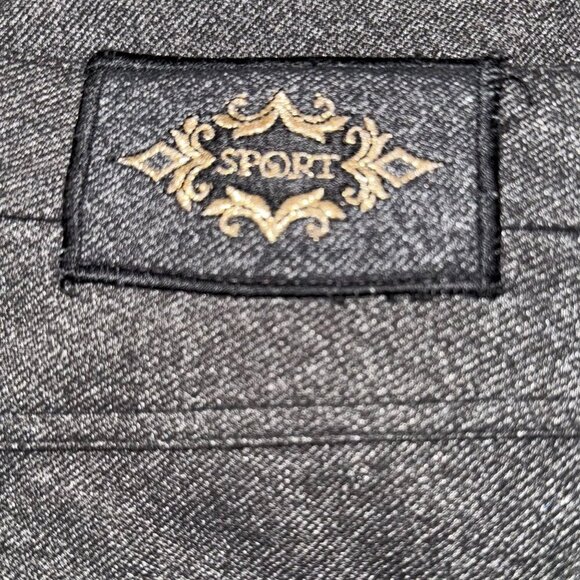 St. John Sport Black Wool Blend Slim Fit Pants Size 6 Gold Accents Quiet Luxury - Picture 5 of 5